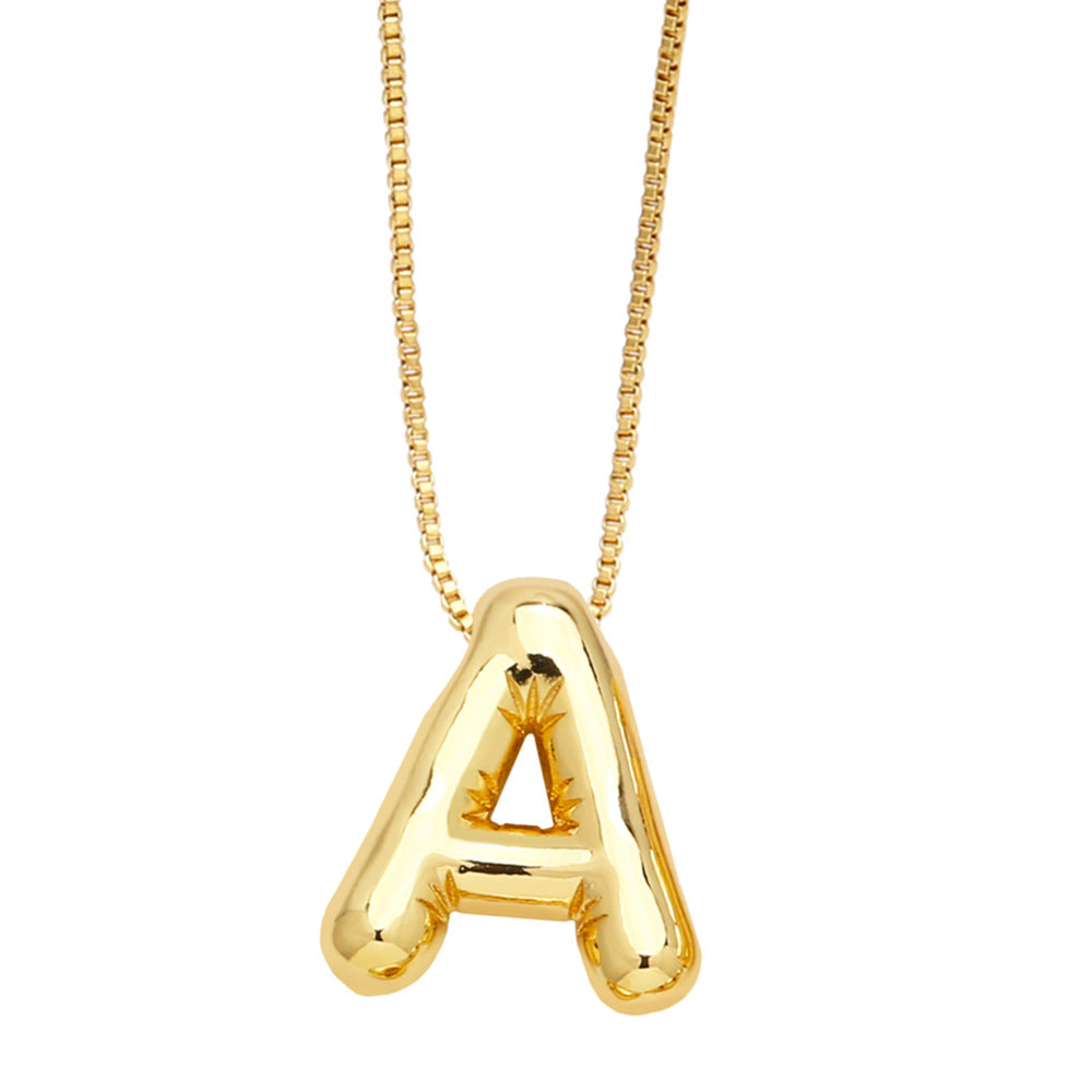 Wholesale 26 English Letters Necklace Clavicle Chain